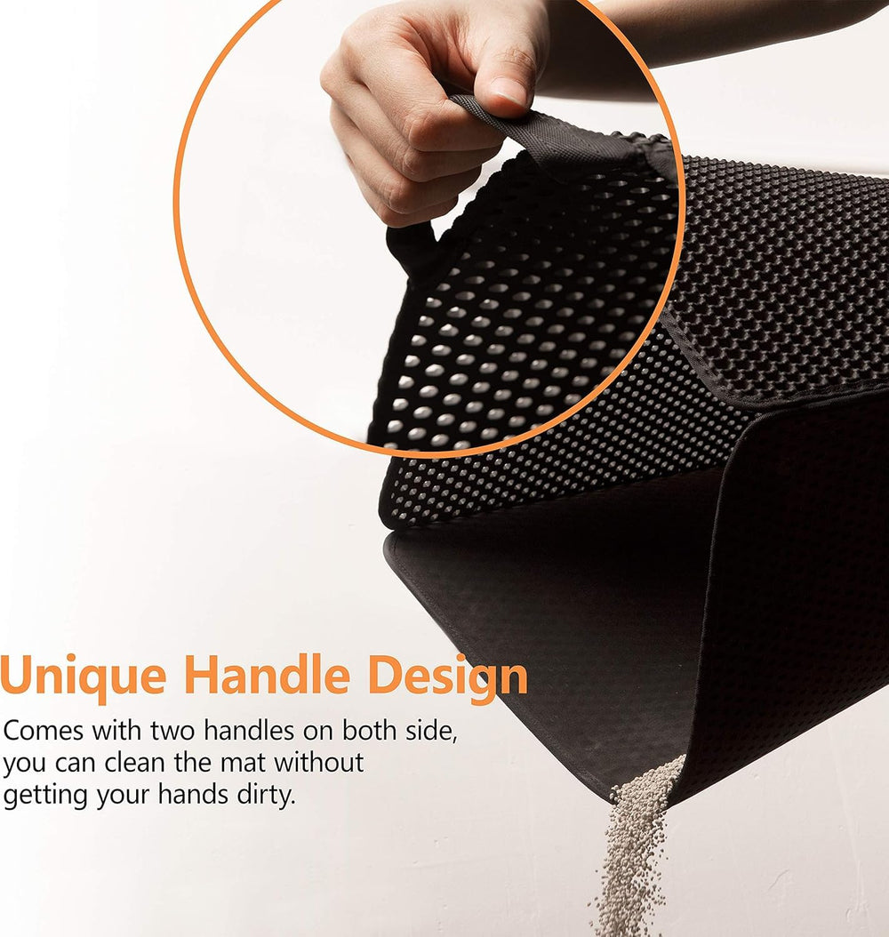 Polarduck tapis-litiere-double-couche-impermeable retient l'humidité et facilite le nettoyage.