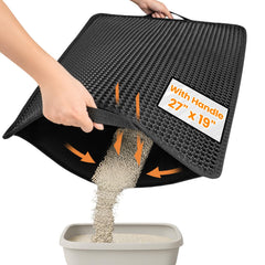 Polarduck tapis-litiere-impermeable-arriere protège le sol et retient les grains.