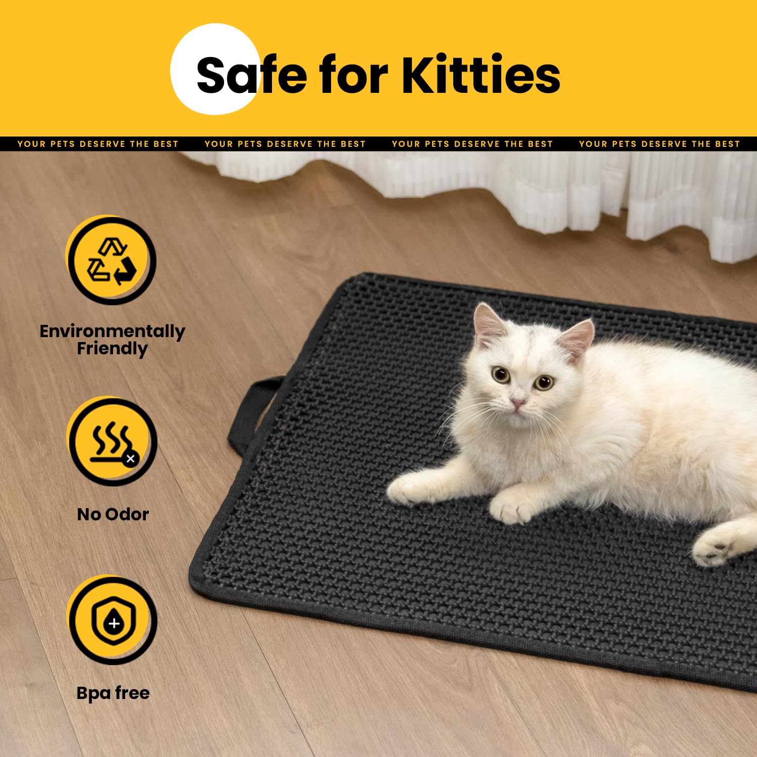 Polarduck tapis-litiere-nettoyage-rapide se retire facilement pour un rafraîchissement.