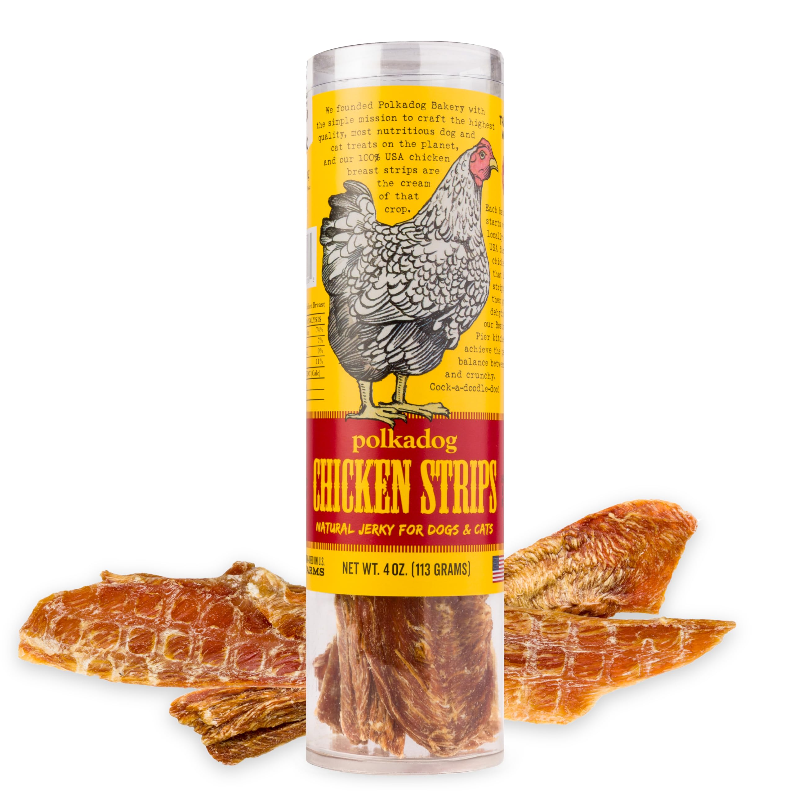 Friandise Polkadog emballage poulet naturelle pour chien et chat