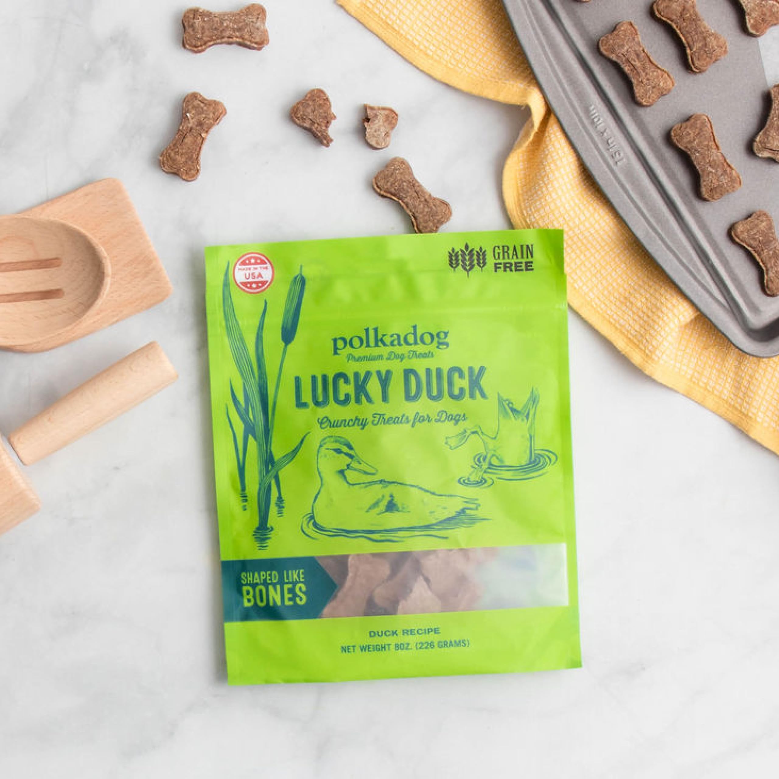 Polkadog Lucky Duck deux-ingredients, composition simple et transparente.