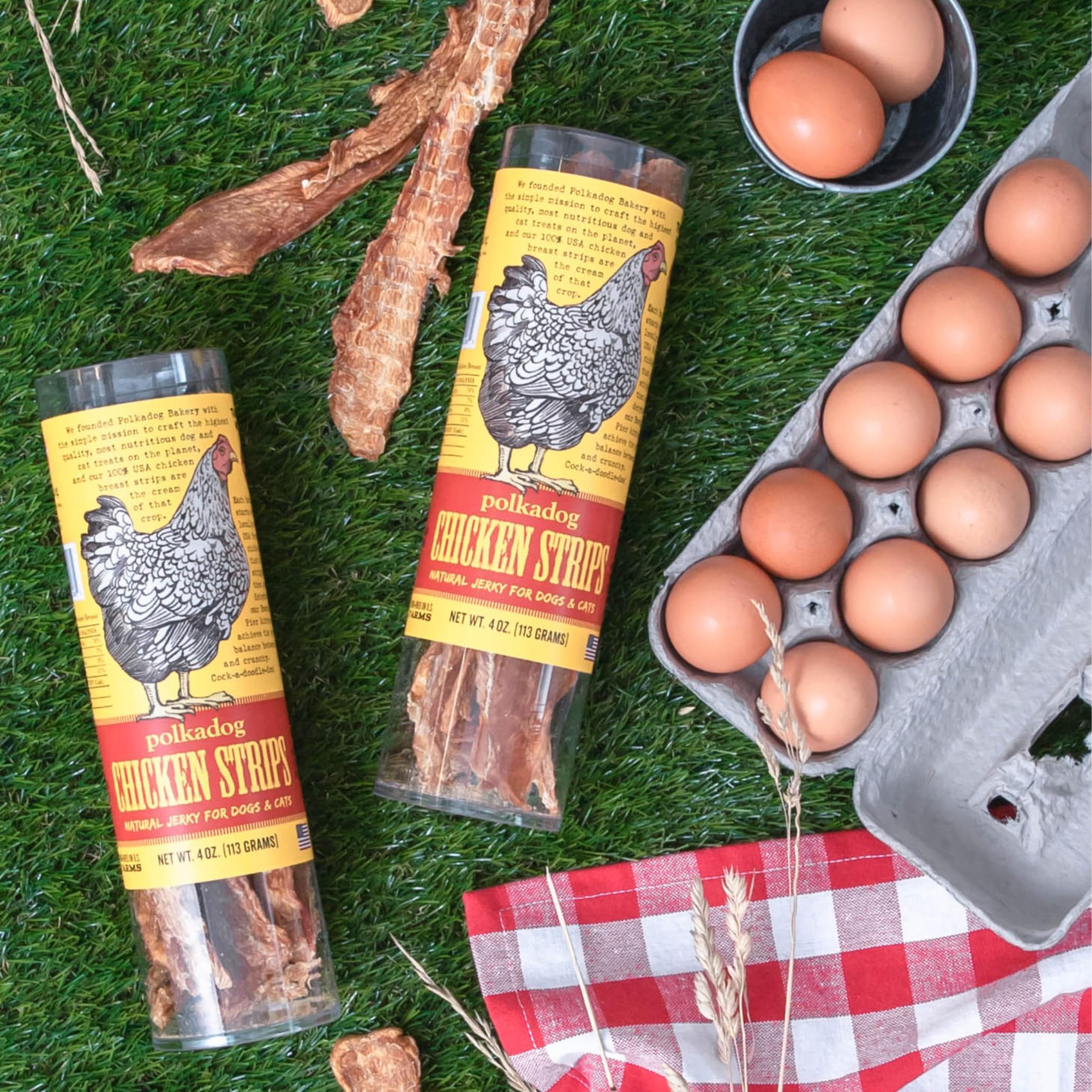 Friandise poulet Polkadog 113 g, portion pratique