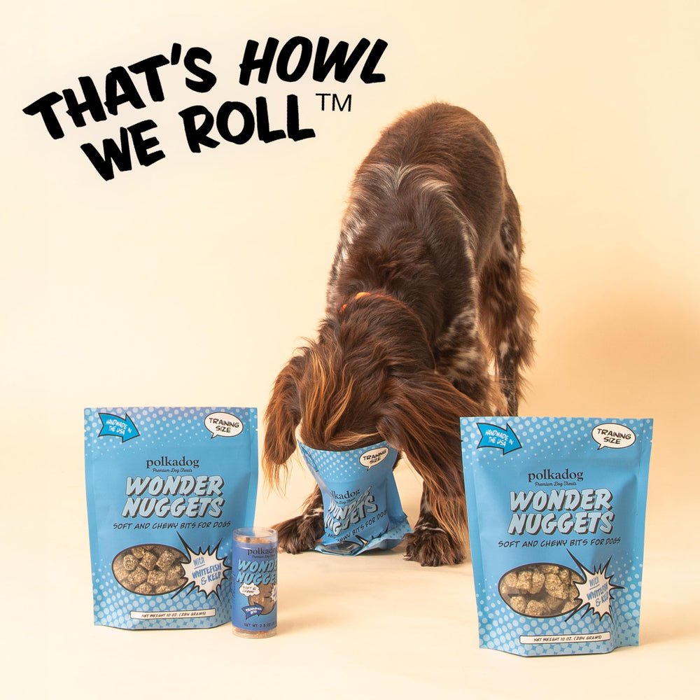 Polkadog Wonder Nuggets, fabriquées aux États‑Unis.