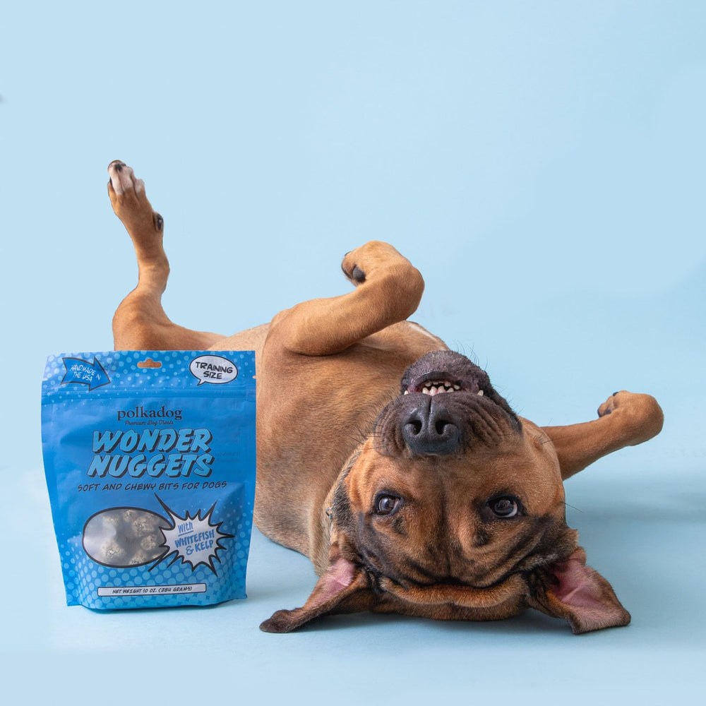 Polkadog Wonder Nuggets avec varech du Maine, source de vitamines.