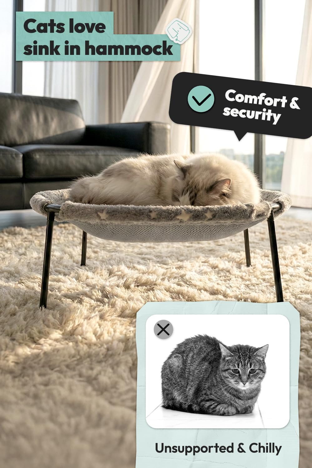POMESEA soutien en acier assure une charge jusqu’à 66 lb en toute sécurité.