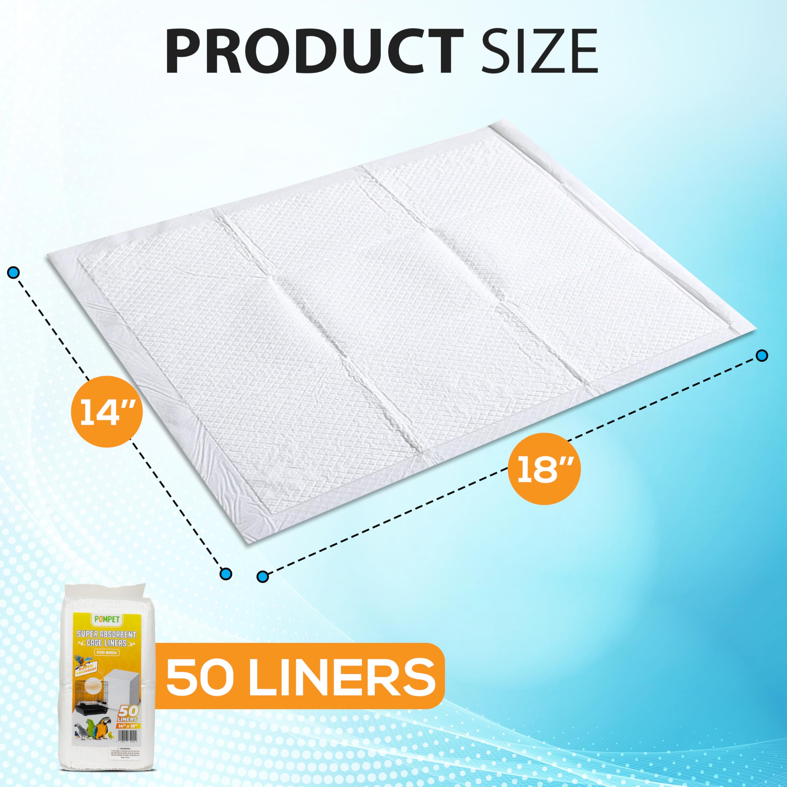 Liner POMPET compatible perroquets et perruches: solution adaptée pour plusieurs espèces.