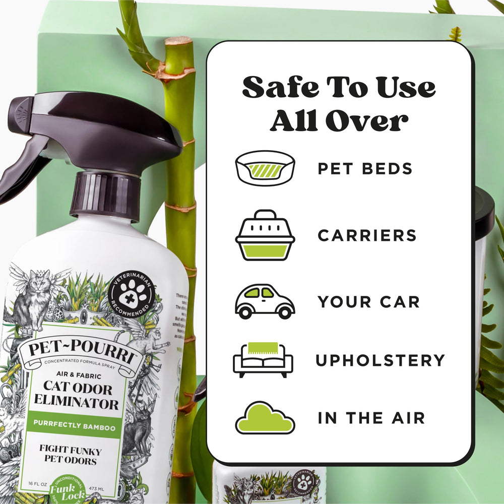 Poo-Pourri Formule Douce pour Chat assure une expérience sécurisée autour des animaux