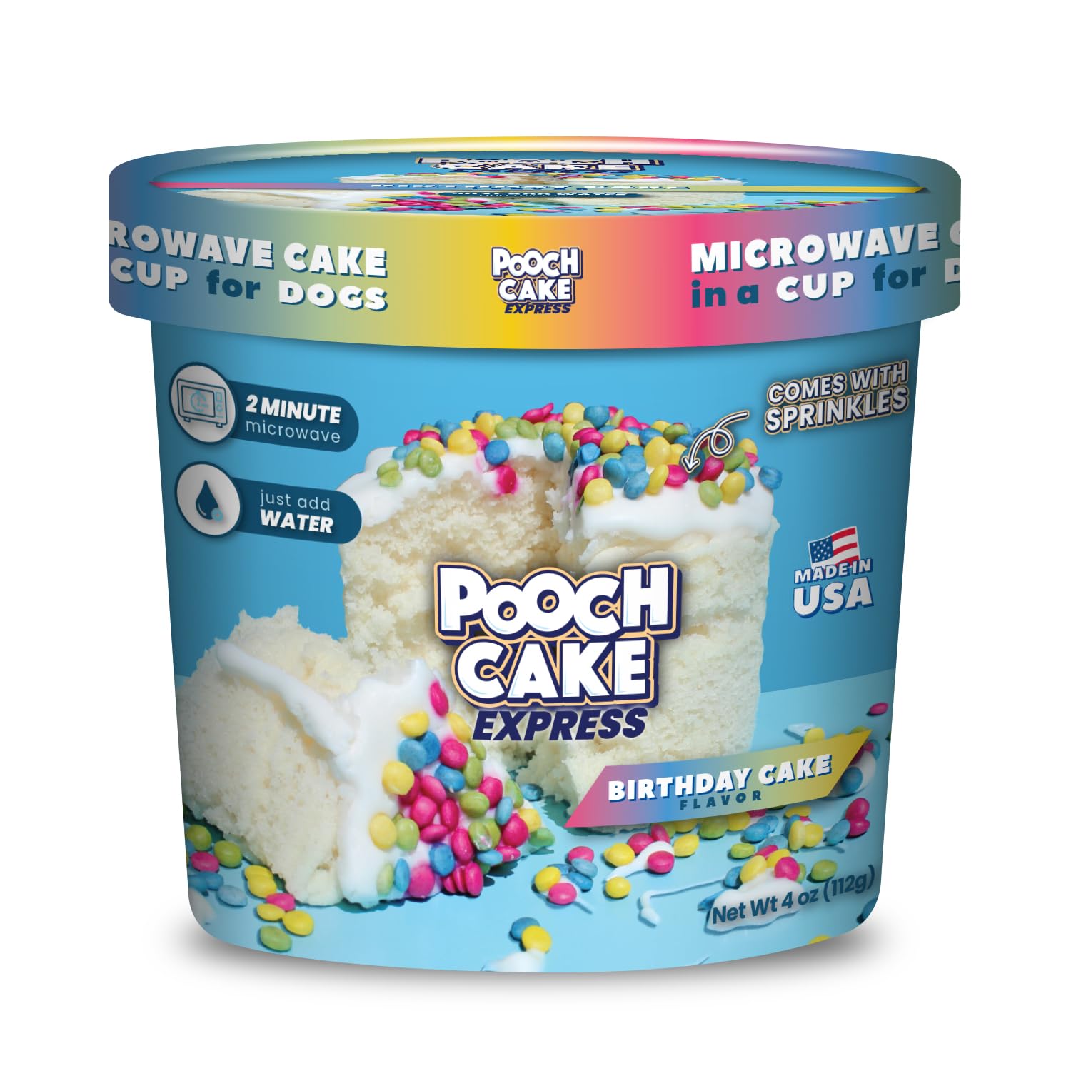 Pooch Cake Express gâteau anniversaire pour chien prêt à partager lors de la fête