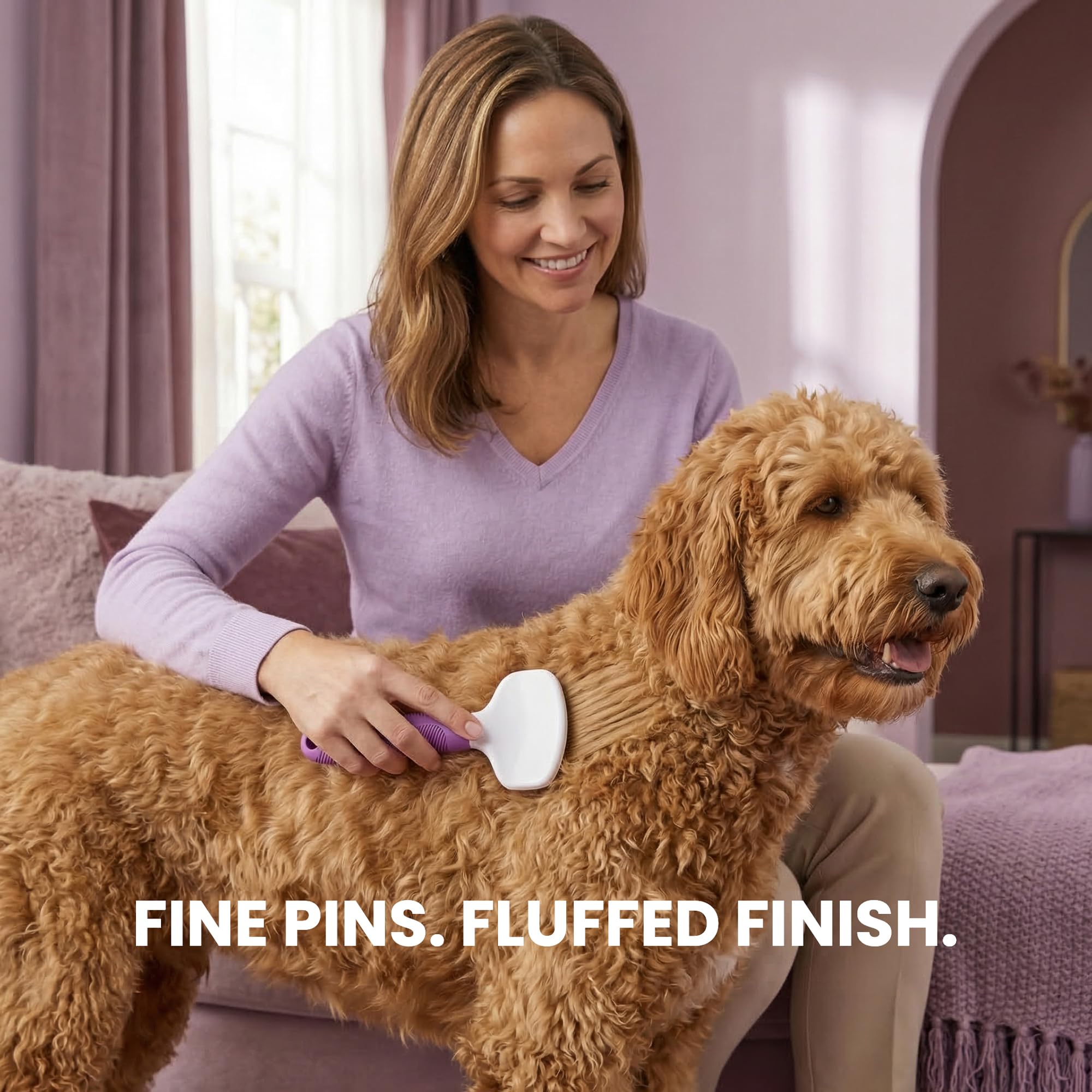 POODLIE Noeuds délicats démêlés sans douleur avec la brosse.