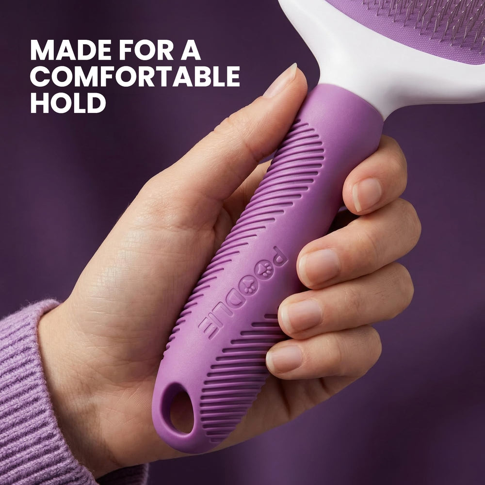 POODLIE Pelage double et bouclé traité avec précision par la Slicker.