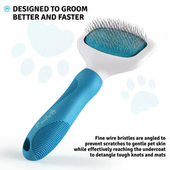 POODLIE Brosse Slicker sous-poil: idéale pour pelages épais et bouclés