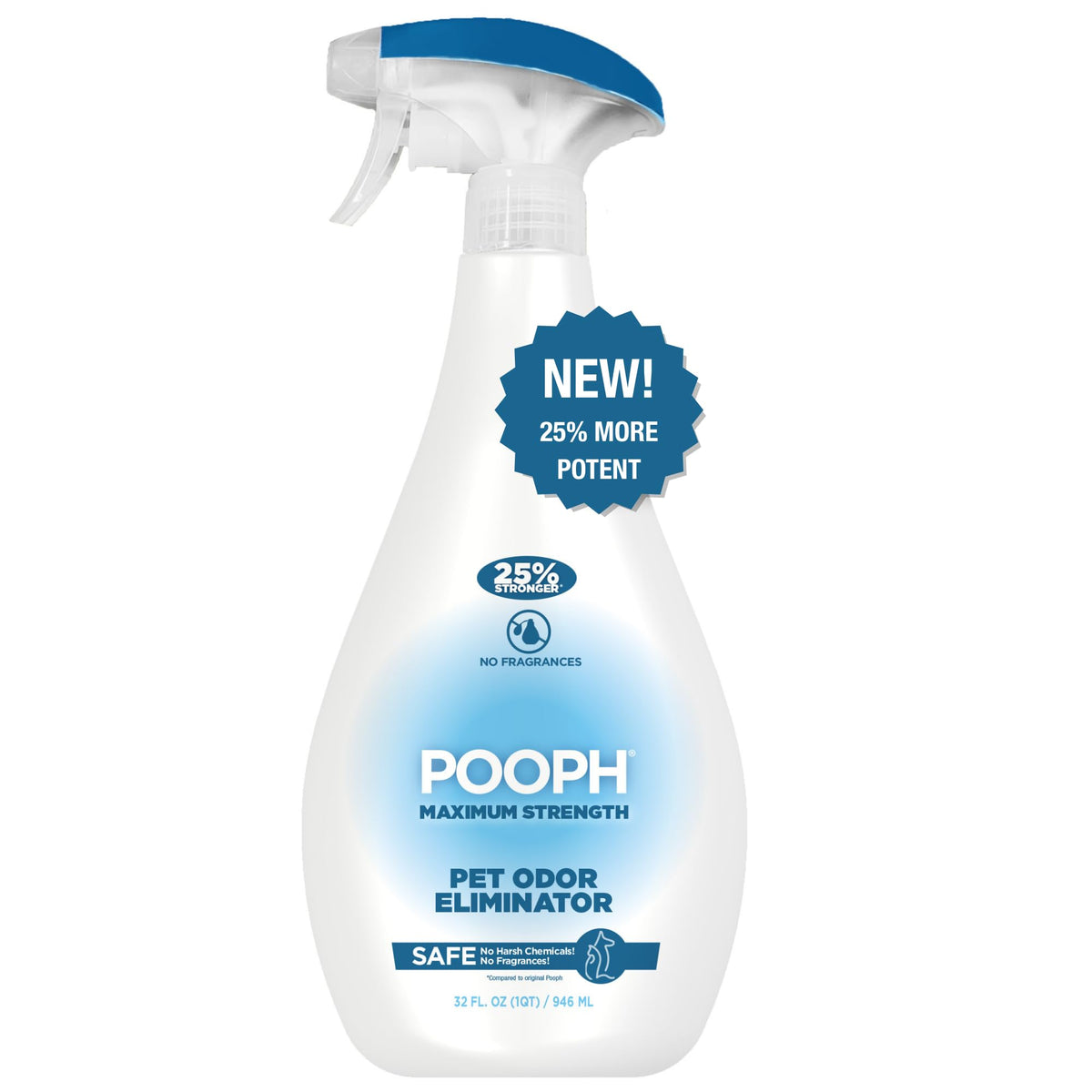 Pooph-bouteille 946 ml pour odeurs d'animaux: neutralise les odeurs dans votre intérieur.