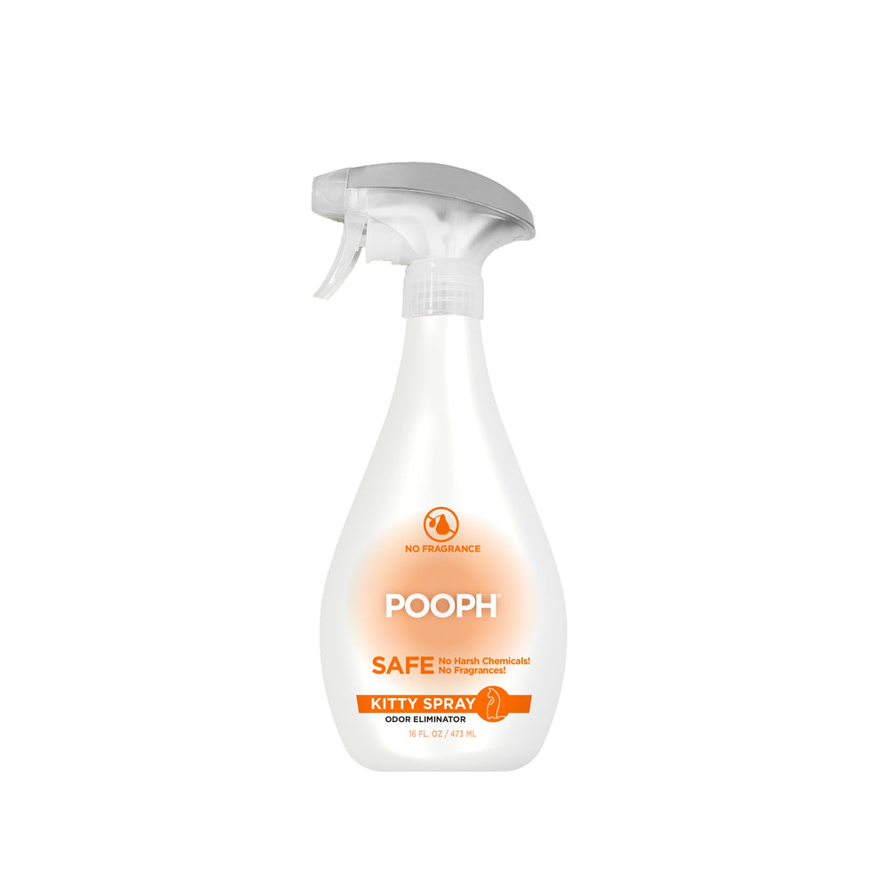 POOPH Kitty Spray: bouteille 16oz prête à l’emploi pour neutraliser les odeurs.