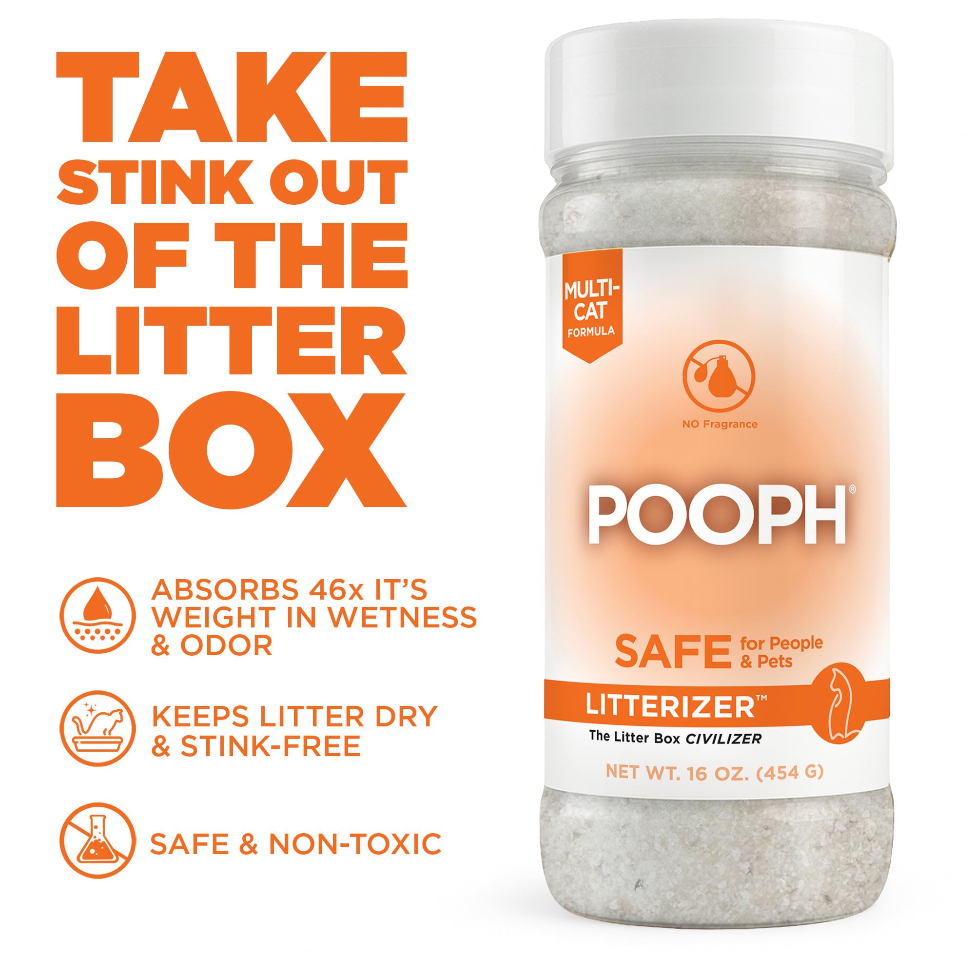 POOPH LITTERIZER démonstration litiere en action dans la boite