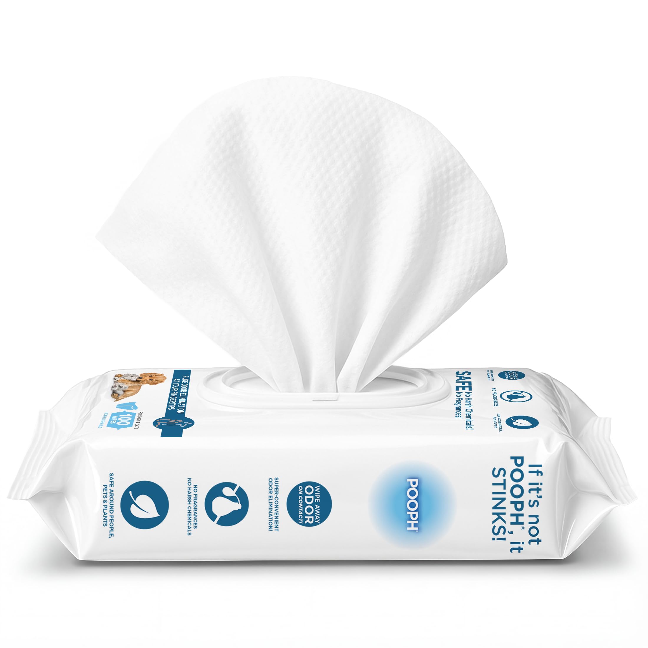 POOPH Pure Wipes: lingettes pratiques pour éliminer rapidement les odeurs.