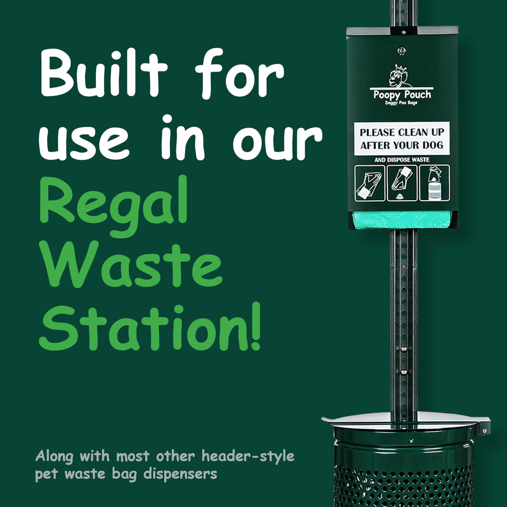 Poopy Pouch - compatible avec stations Regal, installation rapide.