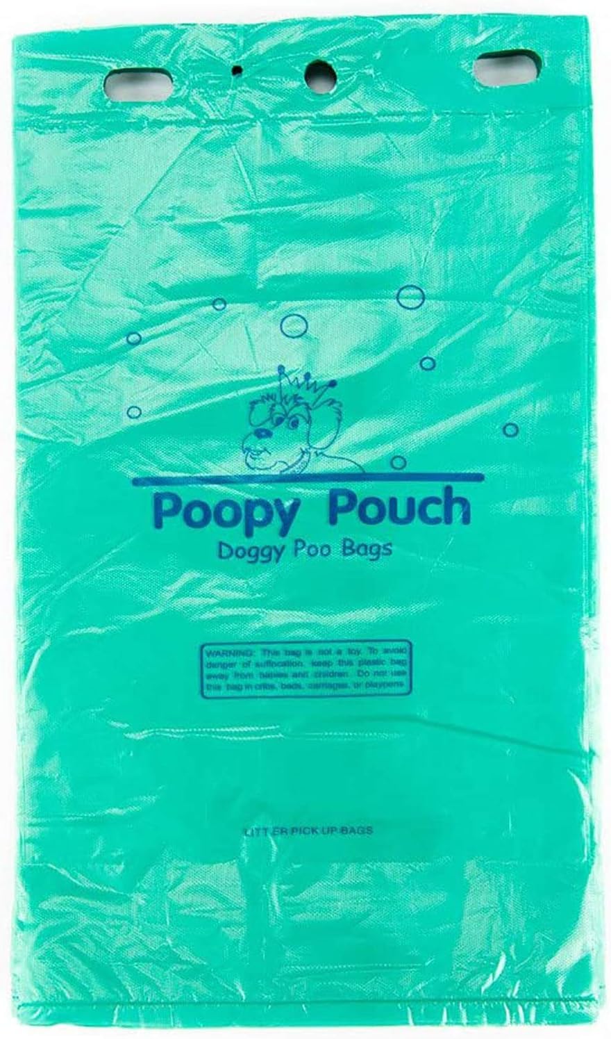 Poopy Pouch - sac-poubelle chien vert solide, résistance météo pour balades.