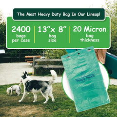 Poopy Pouch - sac poubelle vert opaque, design discret et robuste.