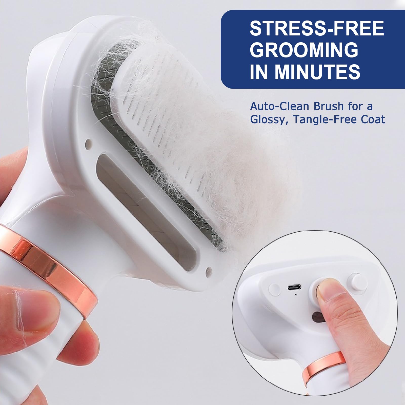 POPET brosse lissage-poil: laisse un pelage lisse et soyeux.