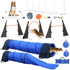 PopMoon sauts reglables pour chien: ameliorer l agilite lors des sessions en jardin