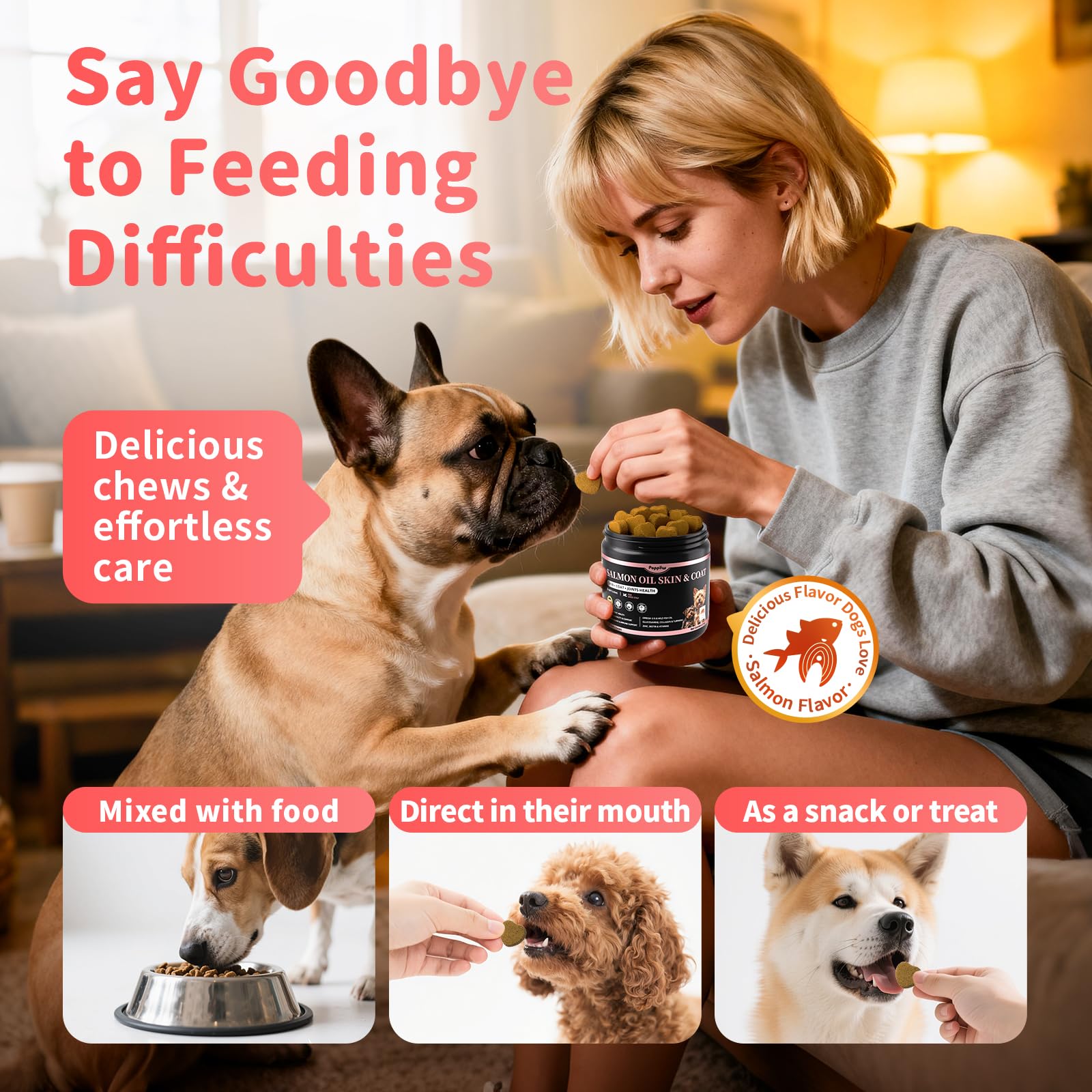 POPPAW antioxydant chien — vitamine C et E pour neutraliser les radicaux