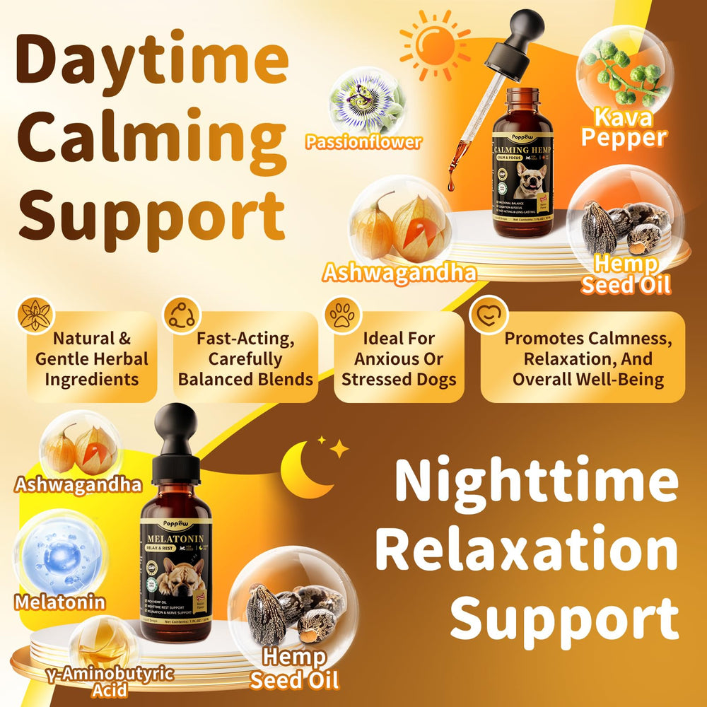 POPPAW composition melatonine magnesium gaba soutien sommeil et détente
