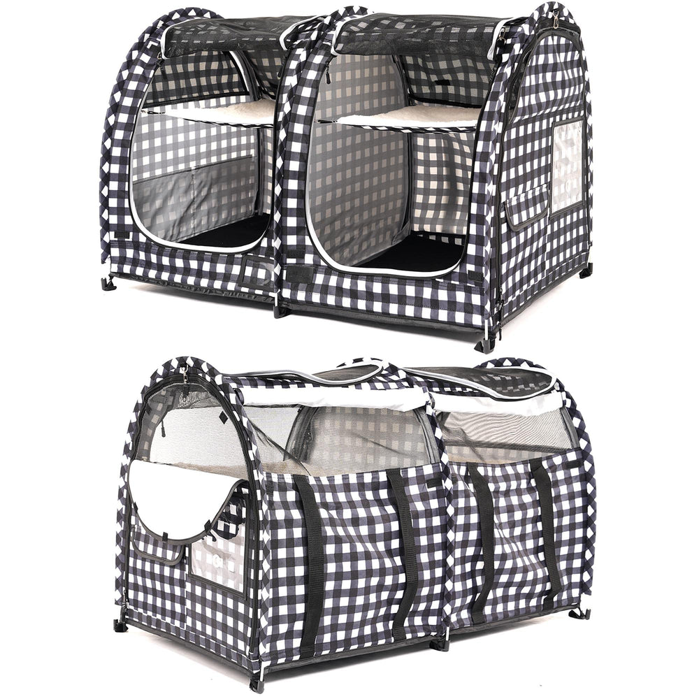 Mispace porayhut cage-chat porte zippée arrière avec ventilation.
