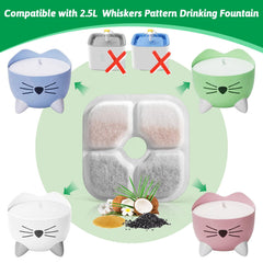 Filtration triple Porens pour chat, réduction des cheveux et impuretés.