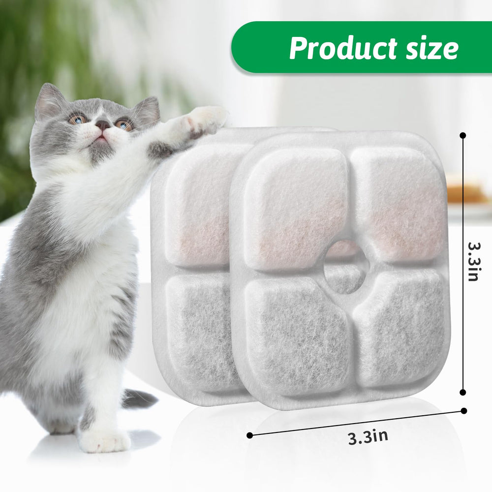 Taille du filtre Porens 3,3 pouces pour fontaine chat.