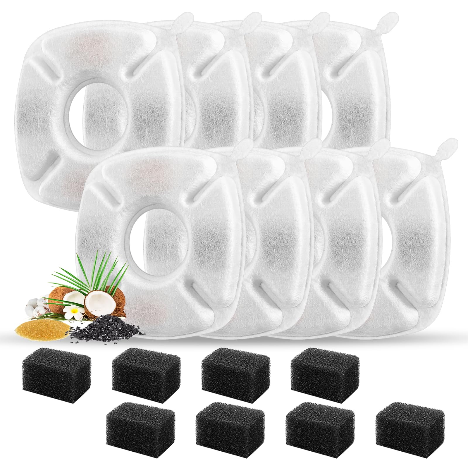 Filtre Porens pour fontaine chat 95oz, eau plus claire et limpide.