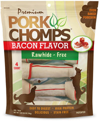 Pork Chomps emballage réutilisable pour garder les friandises fraîches entre les sessions.