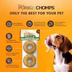 Pork Chomps gout-poulet-reel: saveur naturelle qui attire et récompense.