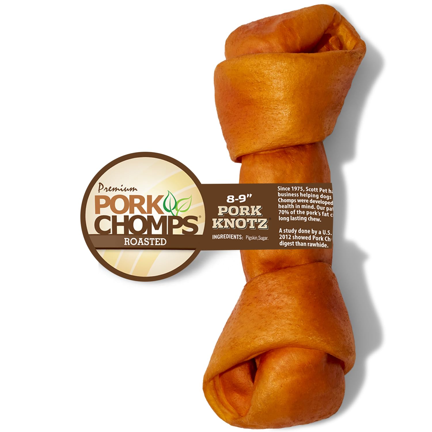 Pork Chomps: marque leader depuis 2006, qualité et sécurité.