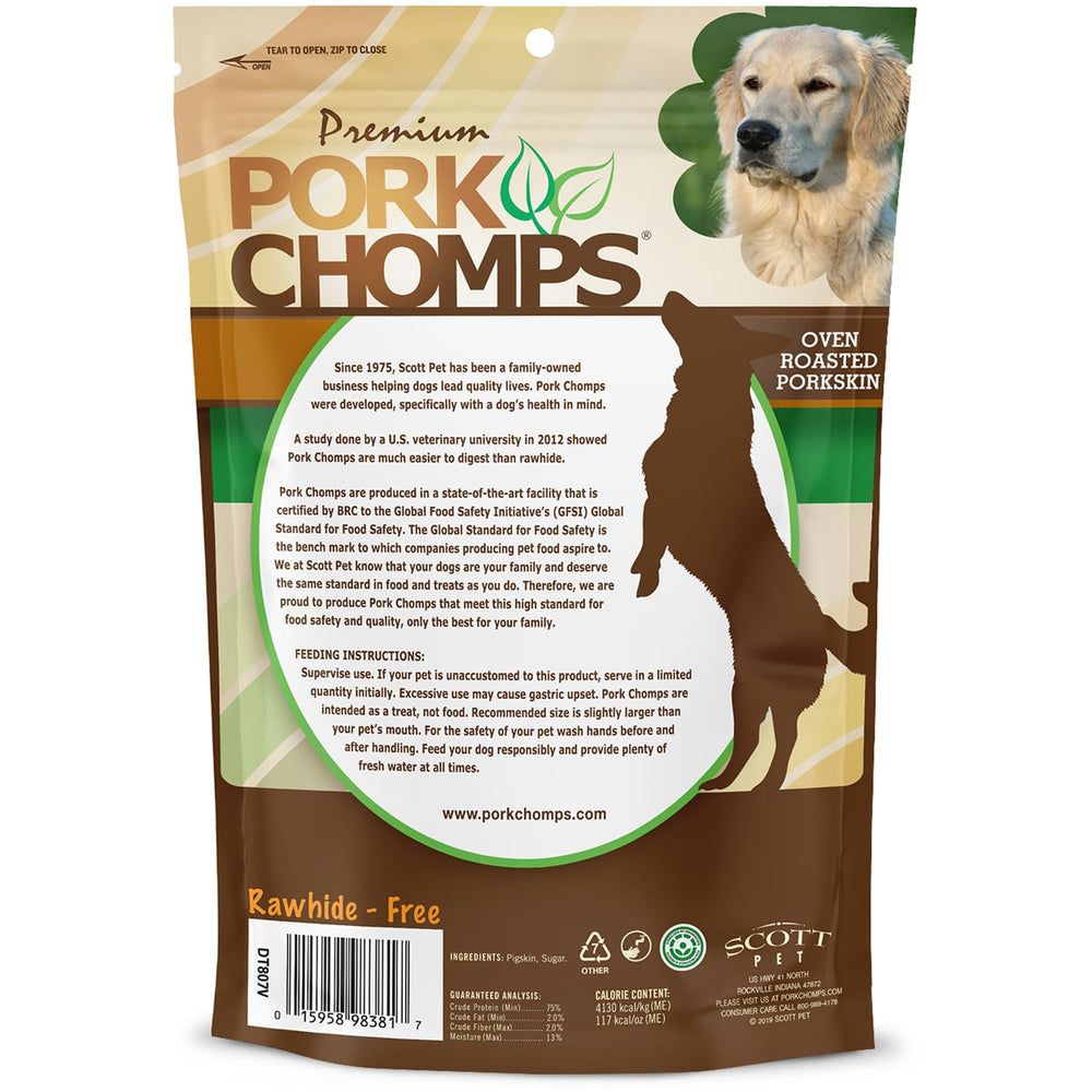 Pork Chomps peau de porc réelle, ingrédient principal naturel
