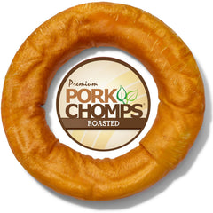Pork Chomps peau de porc roti bagel, plaisir durable pour la mastication.