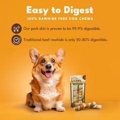 Pork Chomps rouleaux porc-poulet 8 pouces dans emballage pratique