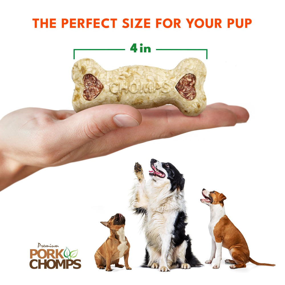 Pork Chomps saveurs bacon et poulet idéales pour chiens gourmands