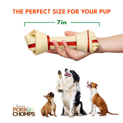 Pork Chomps texture ferme favorisant une mastication prolongée.