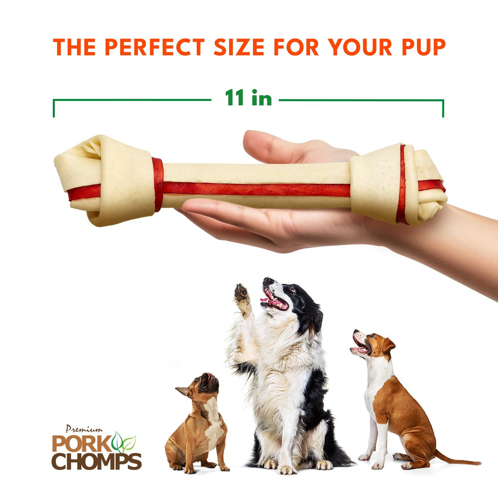 Pork Chomps texture ferme noeuds favorisant un mordillage plus long.