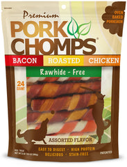 Pork Chomps torsades porc 6 pouces, récompense durable pour l'entraînement quotidien.