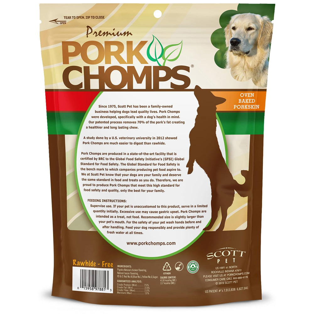 Pork Chomps torsades porc texture ferme, expériences de mastication satisfaisantes et propres.
