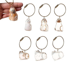 Porte-clés Poil Animal Transparent, mémoire durable pour chat ou chien.