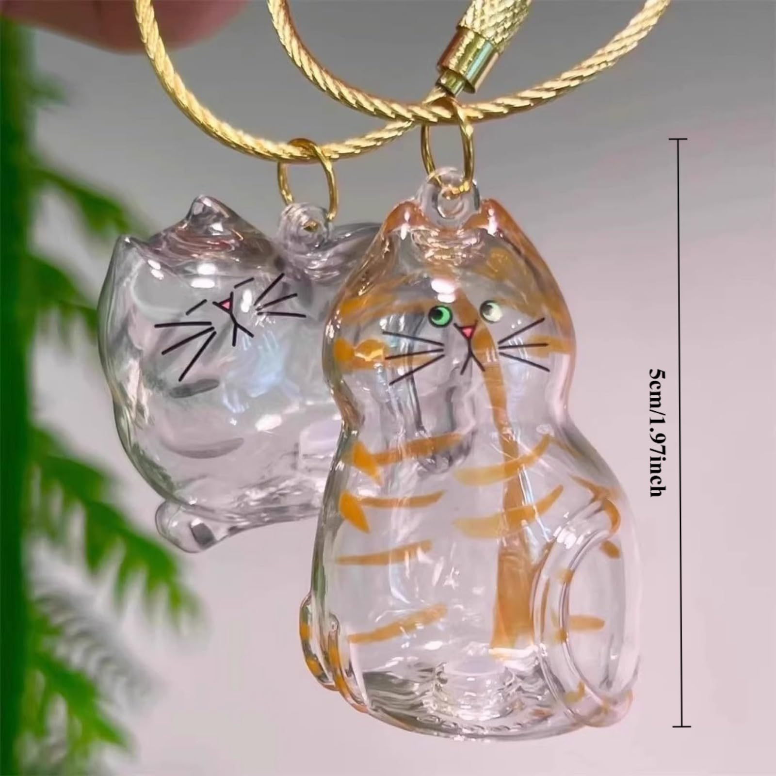 Porte-clés Poil Animal Transparent, utilisation polyvalente sur clés ou sac.