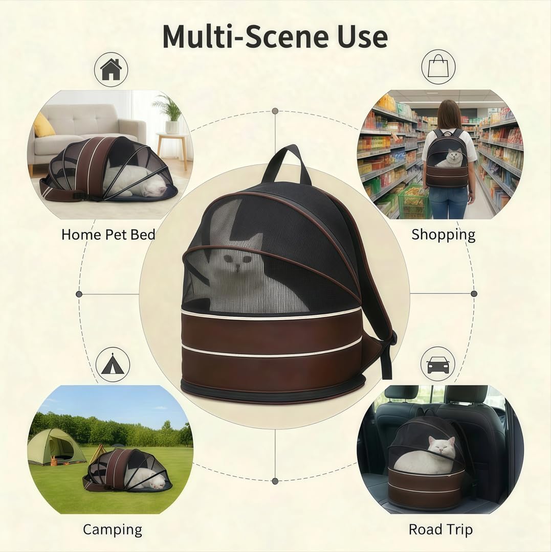 Porte-sac à dos pour chien, intérieur amovible, lavage facilité.