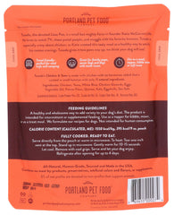 Portland Pet Food Company Tuxedos Ingrédients Naturels: ingrédients frais pour chien.