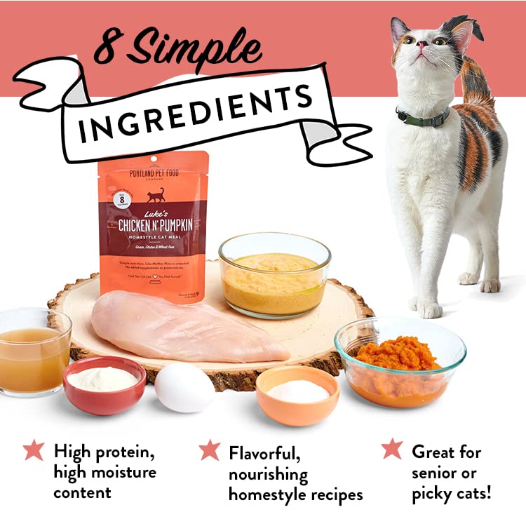 Texture moelleuse adaptée aux chats exigents (Portland Pet Food).