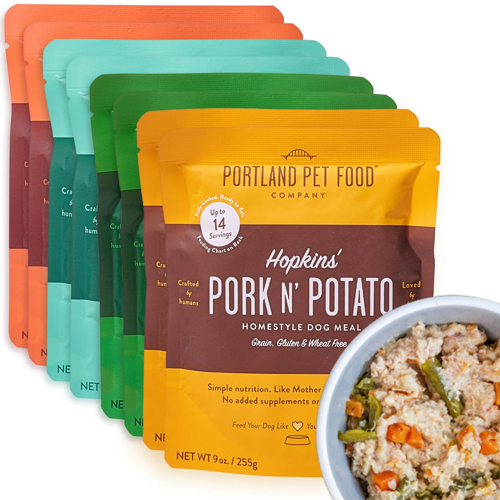 Sachet Rosie boeuf et riz Portland, repas pratique et savoureux pour chiens difficiles