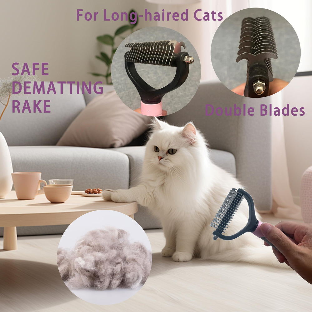 POSAPET Peigne puces chat – contrôle les parasites et protège le pelage
