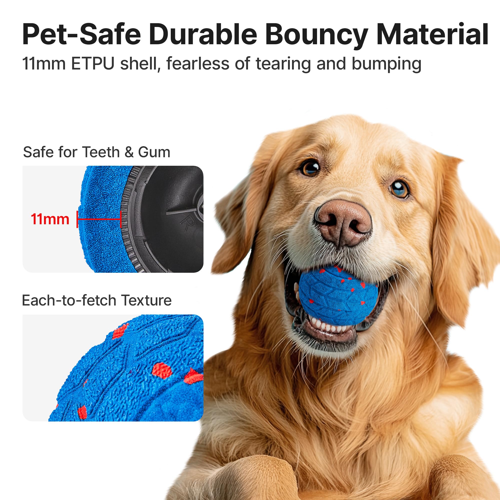 Balle Potaroma adaptée pour chiens moyens et grands, énergiques et travailleurs.