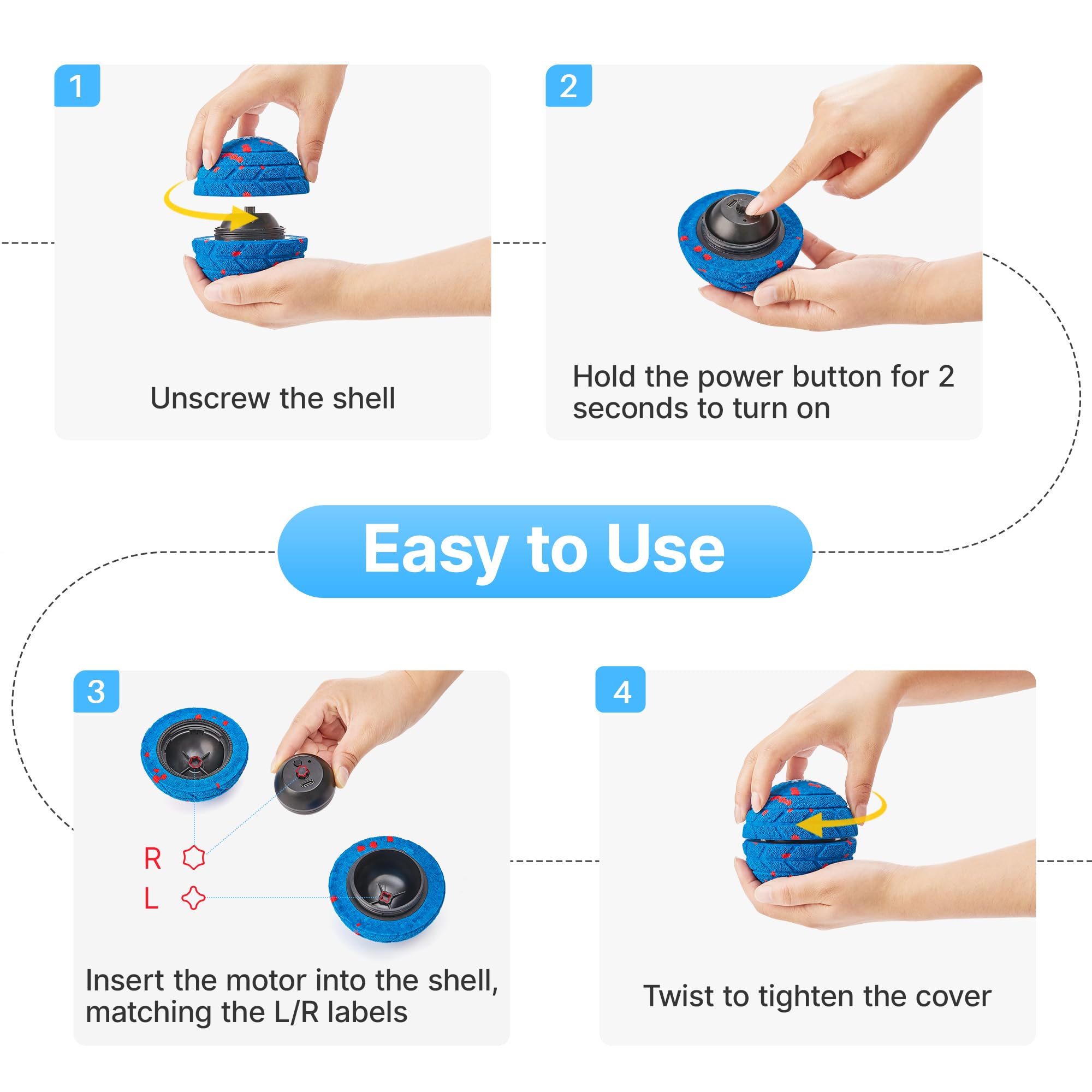 Balle Potaroma polyvalente pour intérieur et extérieur, parfaite pour rapporter.